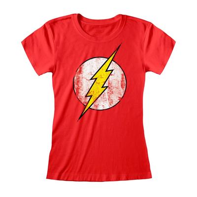T-shirt Officiel DC Comics The Flash Délavé Coupe Ajustée Femme XXL NEUF T-shirt Unisexe