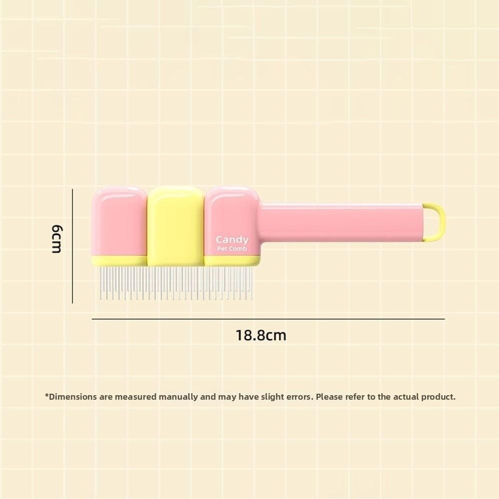 New Dopamine Dog Hair Remover Brush Knot Removes Floating Hair Artifact Pet Hair Detangling Comb Dog Row Comb Pet Grooming Tool