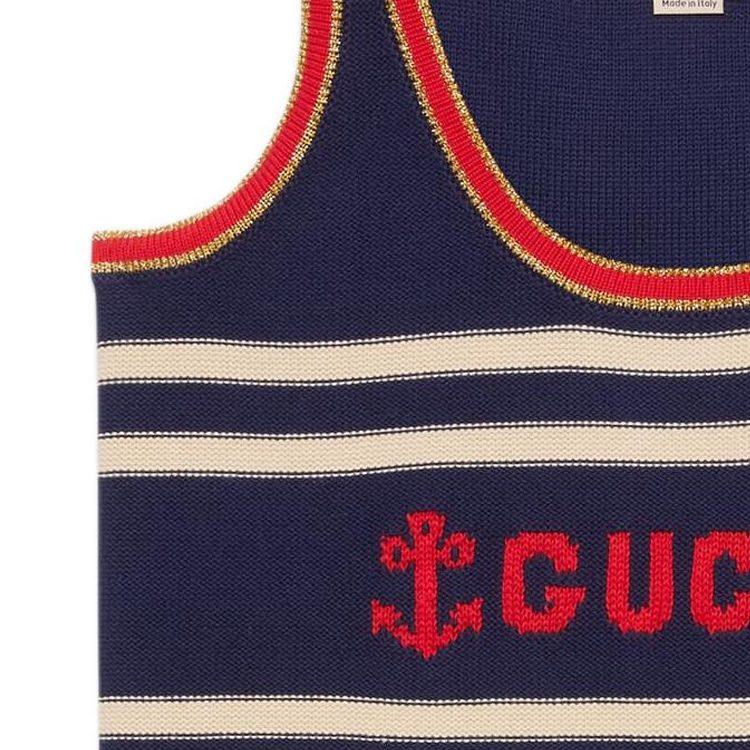GUCCI Camisoles Women's Marine Blue Moderate 691670-XKCAP-9134