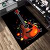 1Pc Guitar Print Rug - home decoration Carpet For Living Room Bedroom Flooring Computer Chair Area Rug