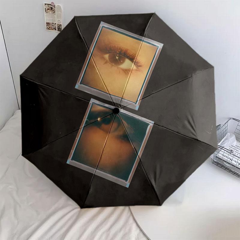 Ariana Grande Pattern Pattern New Style Umbrella, 1 Piece Automatic Folding Umbrella, Portable Design Travel Umbrella, Outdoor Umbrella