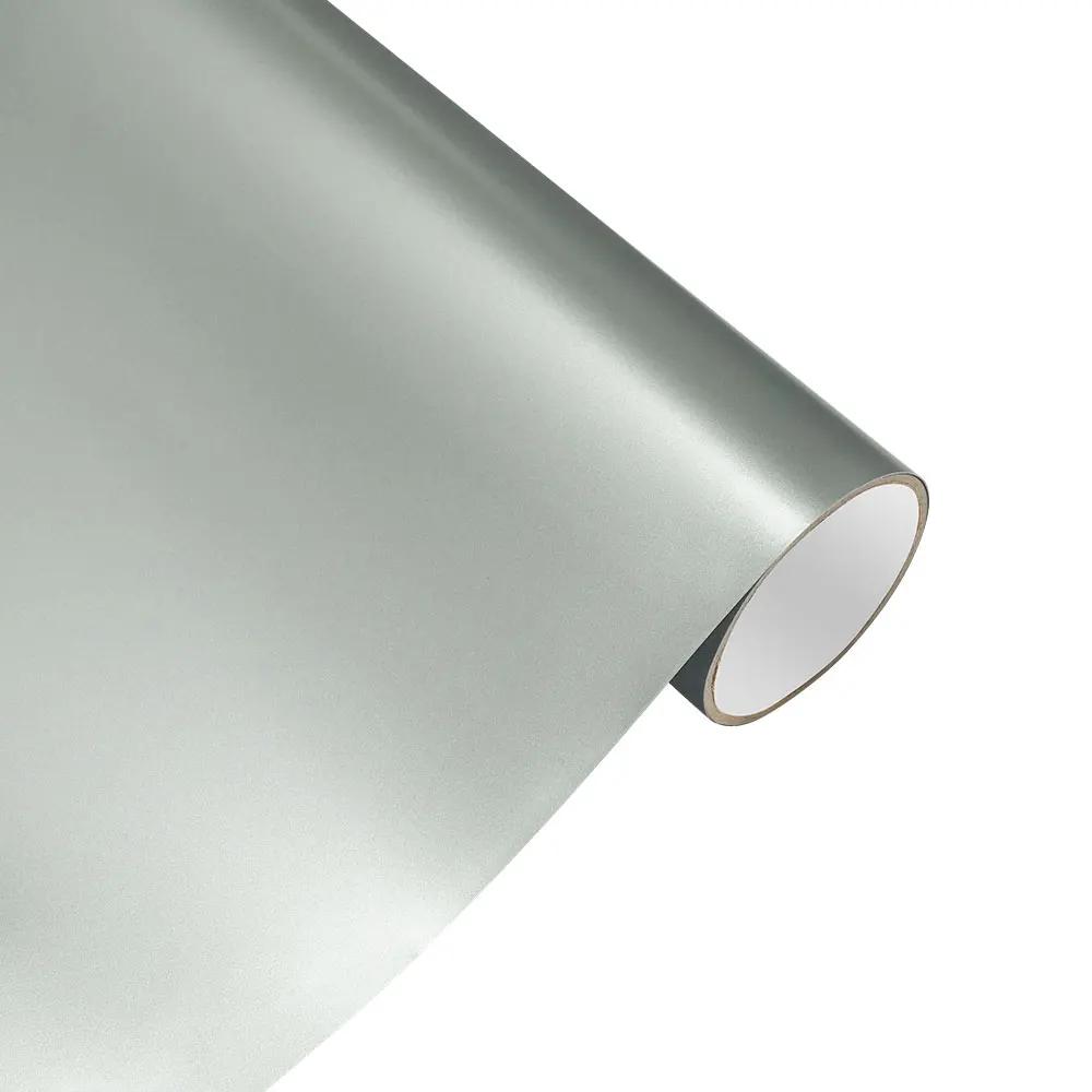 

Car PET Matte Metal Paint GT Silver Vinyl Film Car Wrap Decal With Air Release Creative Motorcycle Auto Interior Exterior Decor 0.5mx1.52m