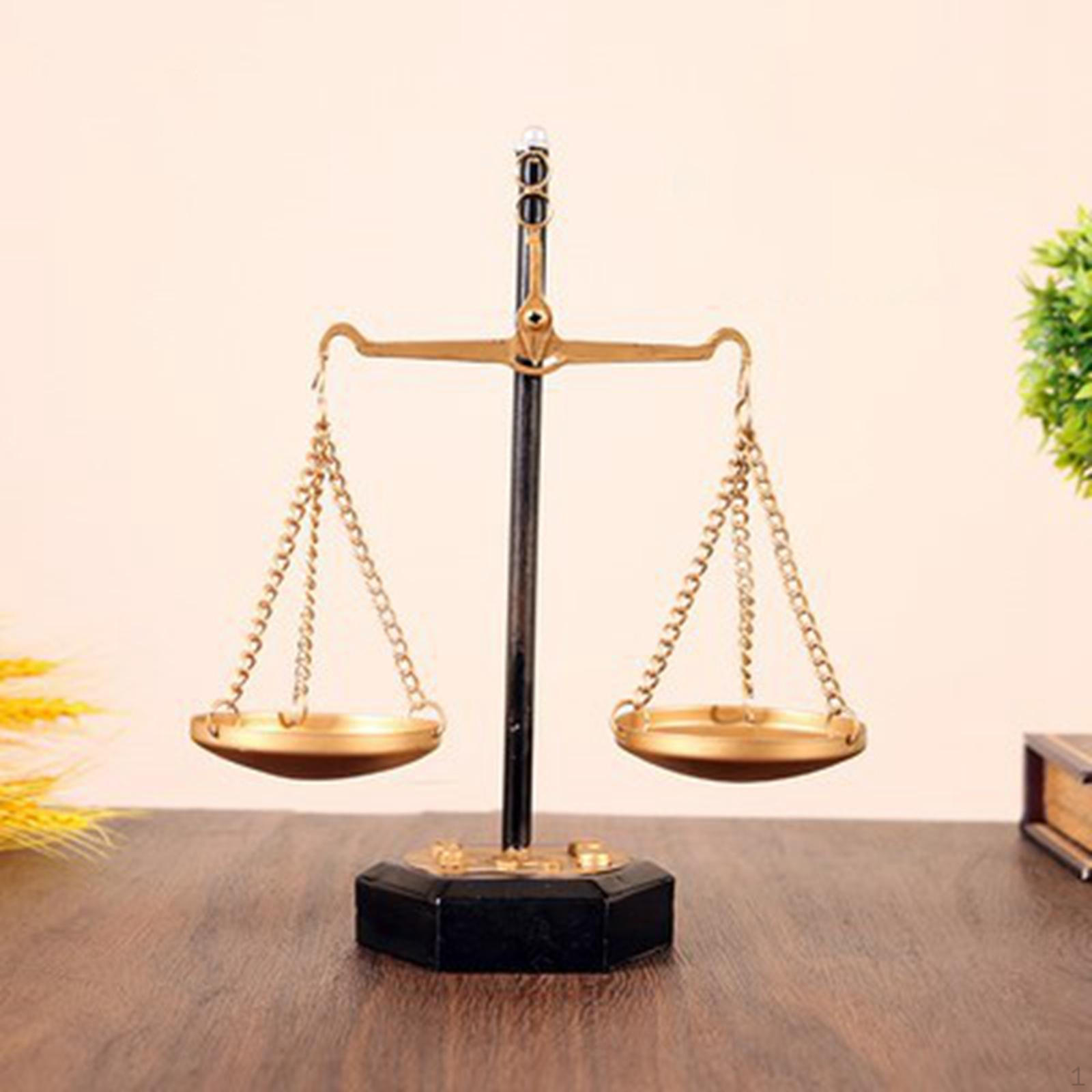 

Центральная подставка для ювелирных изделий в виде весов, настольная металлическая подставка для хранения ювелирных изделий, аксессуары для домашнего декора 20cmx23cm