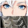 Gorgeous White Fake Eyelashes with Clear Band, Colorful Cosplay Lashes for Anime Conventions and Parties