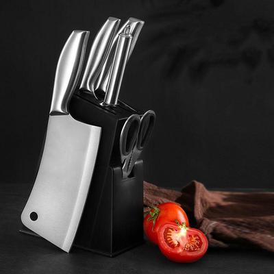 Portacoltelli da cucina multifunzionale con manico interamente in acciaio