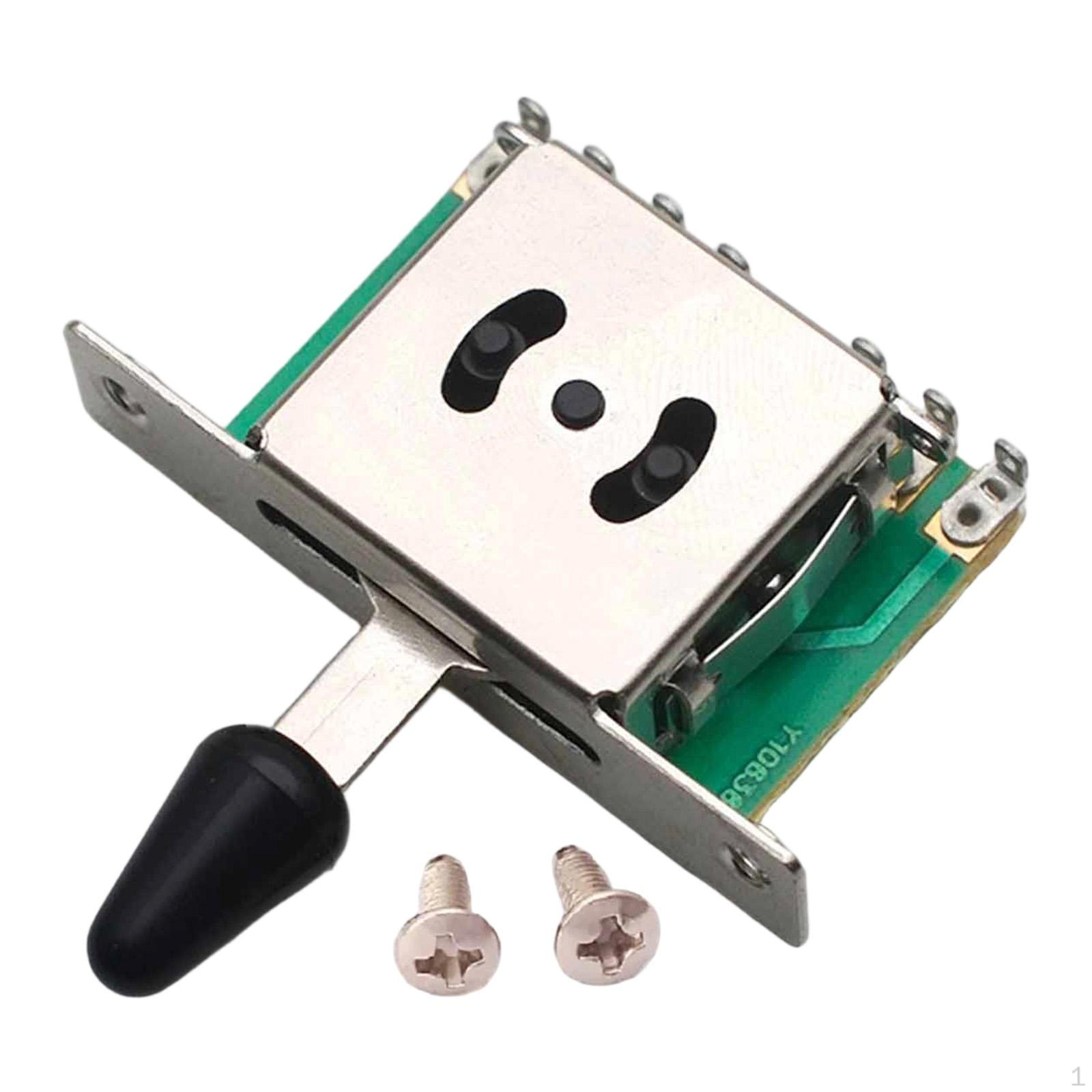 

Guitar Pickup Lever Switch Selector Repair Component Maintenance Replacement Quiet Black 5 Way