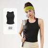 Juyitang 4D Peach Round Neck Anti-Exposure Yoga Vest