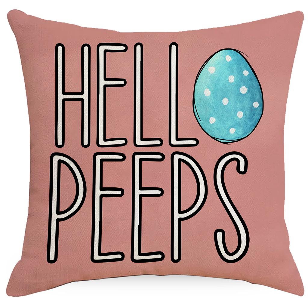 Ostern Niedlicher Hase Osterei Kissenbezug Sofa Wohnzimmer Kissenbezug Zuhause Neuer Stil