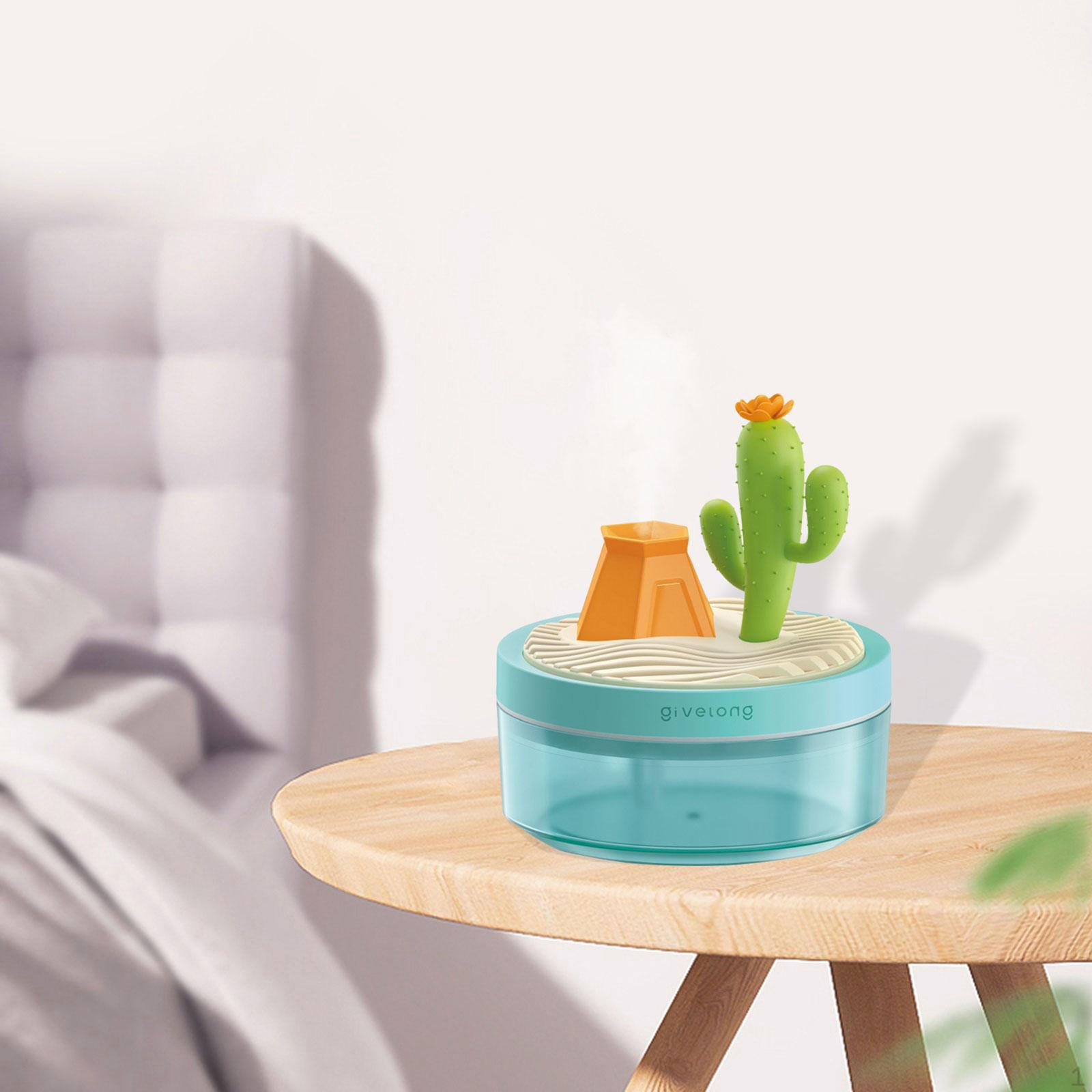 

Красочный мини-увлажнитель воздуха с ночником, автоматическим выключением и питанием от USB, два режима распыления для зелёный