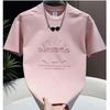 Herrenmode Kurzarm-T-Shirt, 2024 Trendiger lockerer Schnitt mit einfachem Druck.