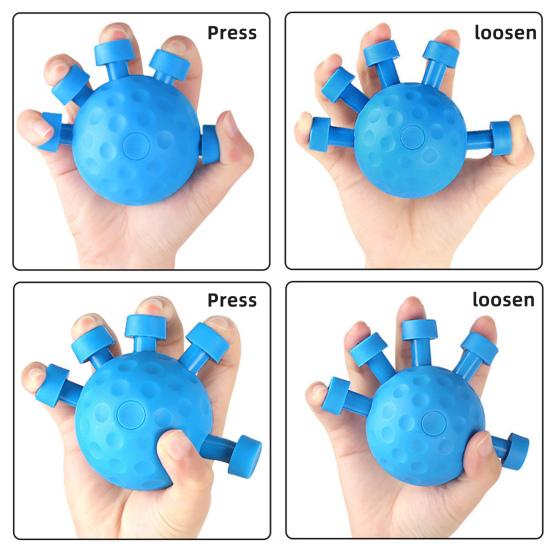 Dispozitiv de întărire a mâinilor, Exercițiu pentru cinci degete, Mâner ergonomic, Antrenor de forță pentru aderență, Mână cu artrită