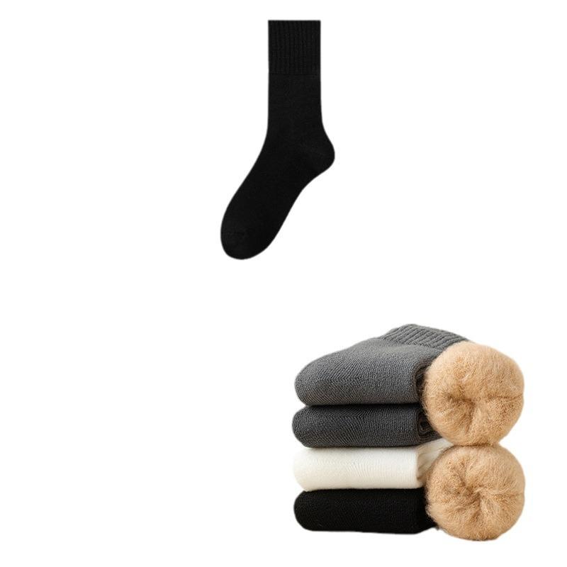 

Мужские зимние плюшевые утолщенные теплые влагоотводящие носки-гольфы для дома 1 pair