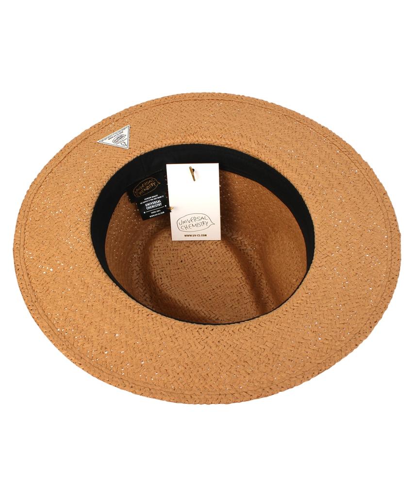 Yunibeosyeolkemiseuteuli Stripe Line Summer Brown Fedora - Big Size Summer Fedora