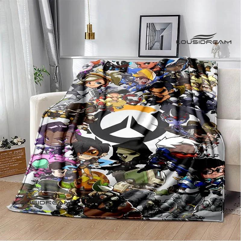 3D Game Overwatch printed blankets warm Flange blankets Soft and comfortable blanket Home travel blanket birthday gift