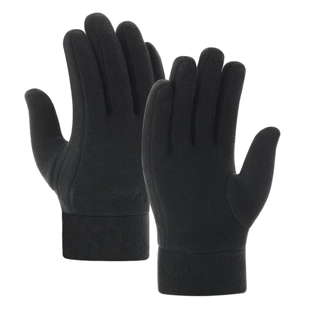 Thicken Fleece Gloves For Men Women Winter Warm Thermal Full Finger Glove Outdoor Running Skiing Cycling Gloves