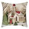New Christmas Pillowcase Santa Claus Snowman Print Elk House Decoration Festive Pillowcase