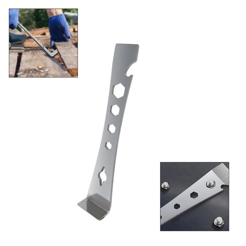 Pry Bar , StainlessSteel  Flat Bar Crowbars, HexWrench, Small Pry Bar,7inch CrowBars Molding, Scrapers, Nail,Puller