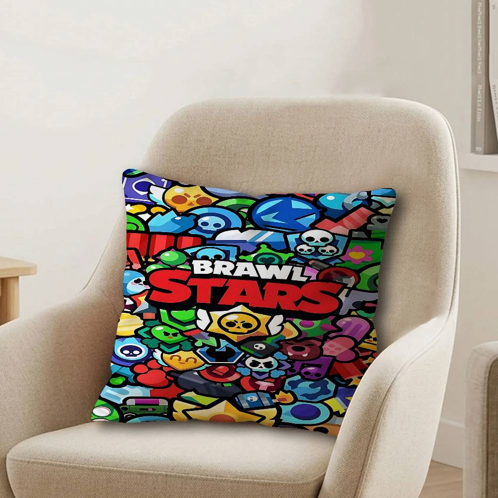 Hot Anime BBrawlS Game Sstars Lucky Dragon pillow cover sofa cushion cover home room decoration children gift