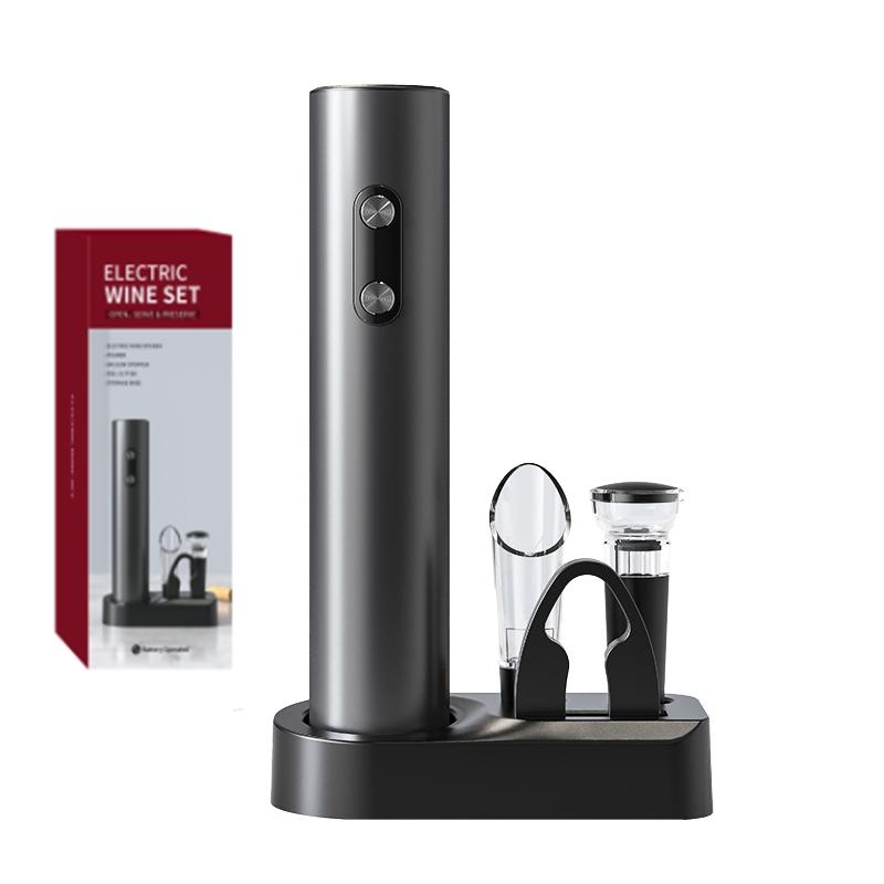 Automatic Wine Opener Set Reusable Electric Wine Bottles Opener Battery Operated Wine Corkscrews Remover for Home Kitchen Party