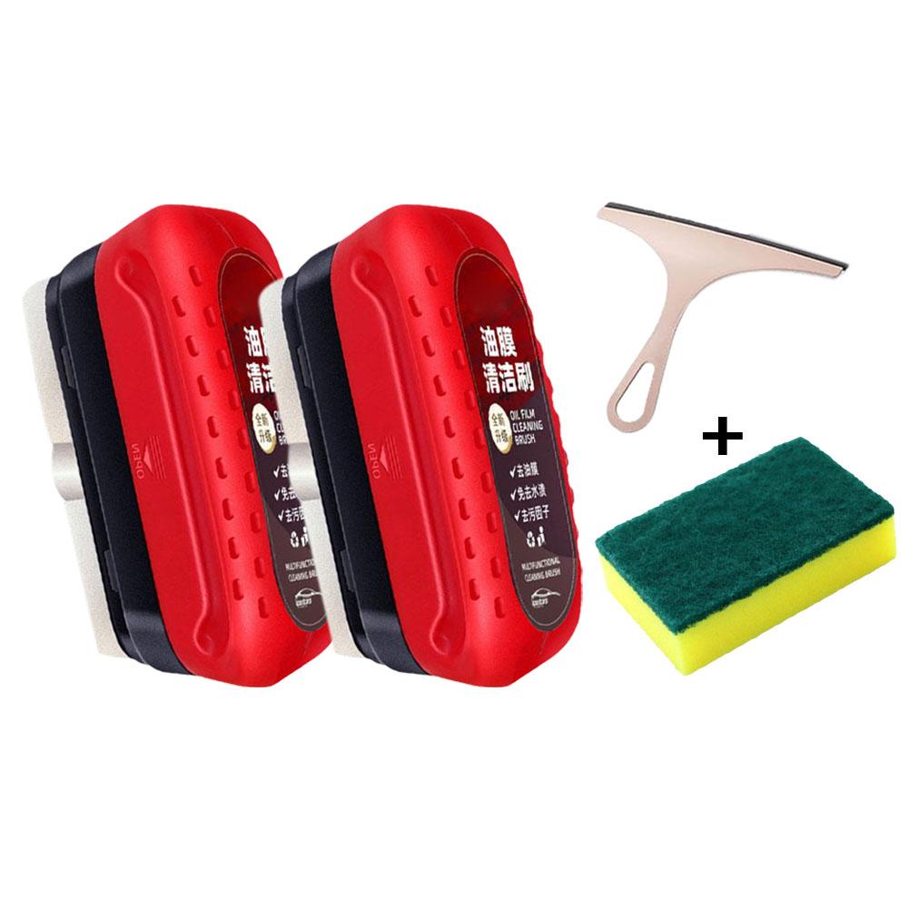 NEW High-end 120ml Car Glass Cleaner Automotive Glass Sponge Windshield Cleaner Wash Cleaning Film Mild Oil Car Kit Brush D9M3
