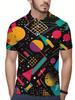 Men'S Short-Sleeve Polo Shirt - Flat Digital Print Pattern - No Texture - Stylish And Easy Short Sleeves, Buttoned, Casual Collared Polo Shirt,