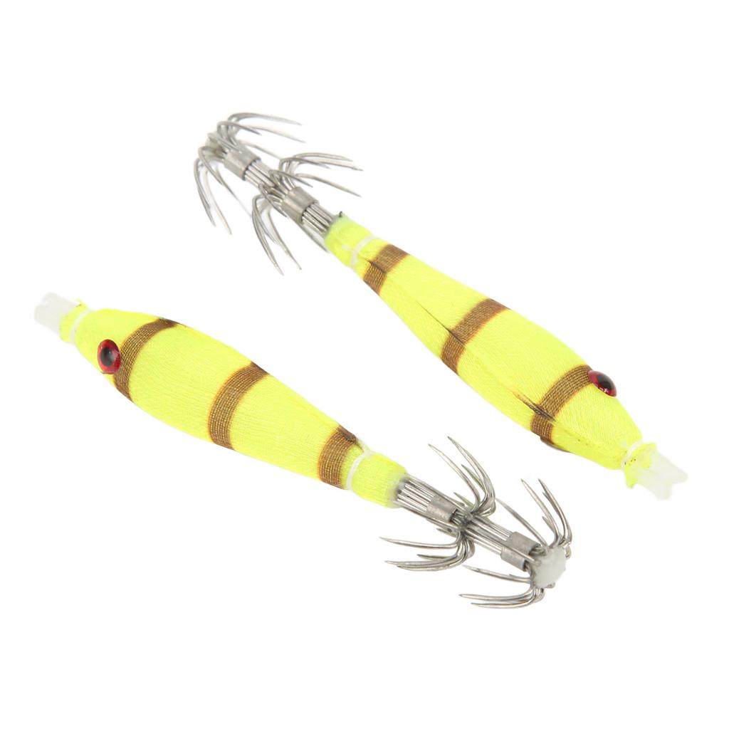 Squid Hook Intensive Luminous Stainless Steel Cuttlefish Jig Polishing Double Row Fishing Bait