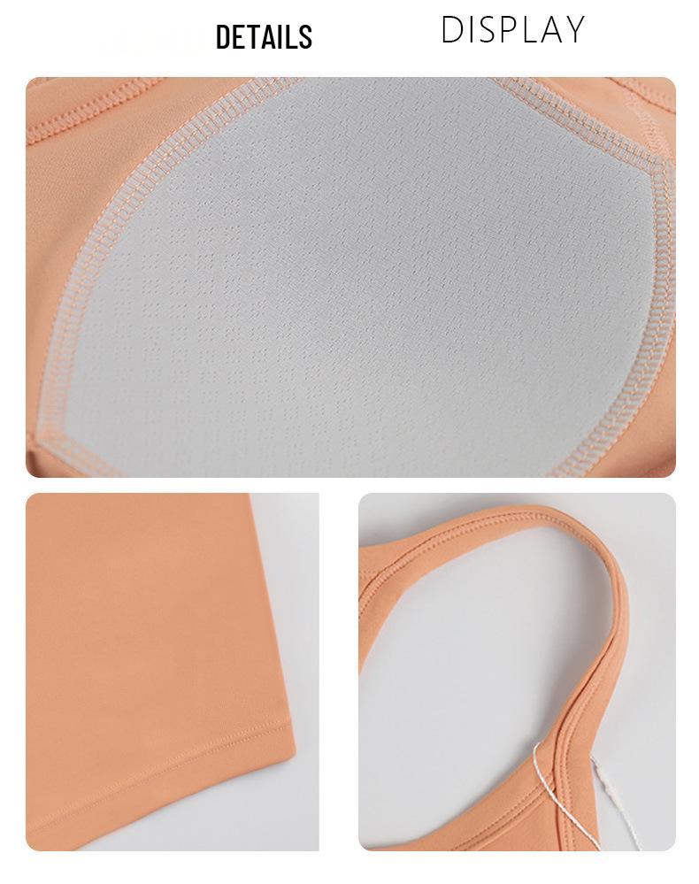 Women's Shockproof Sports Vest - Back Design, Breathable, Tight Fit Camisole