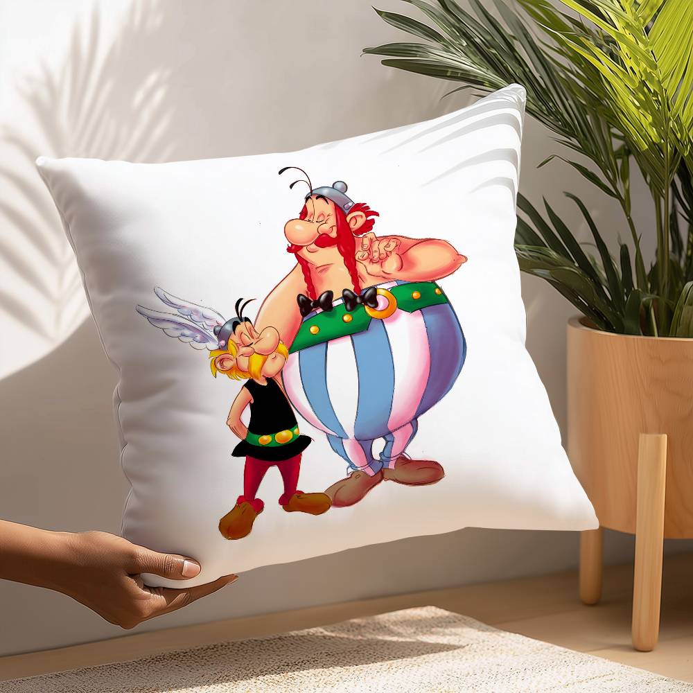 Adventure Comic A-Asterix O-Obelix Pillow Case Plush Fabric Soft  Pillowcase Double Sided Print Cushion Cover Household Gifts