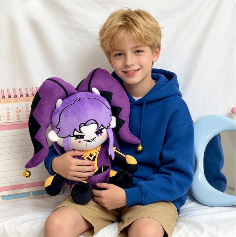 Topmix Unisex Harlequin In Stock The Freak Pierrotthe Jester Circus Plush Doll Anime Peripherals Toy Birthday Christmas Gift