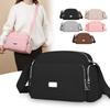 Borsa da donna Borse in nylon impermeabile Borsa a tracolla a tracolla multifunzionale alla moda di colore puro Borsa a tracolla casual di grande capacità