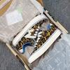 High-value leopard print spring and autumn school style high-end canvas low-top skateboard shoes