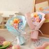 Day Valentines Knitted Flower Bundle Woolen Flower Decorative Ornament Gift