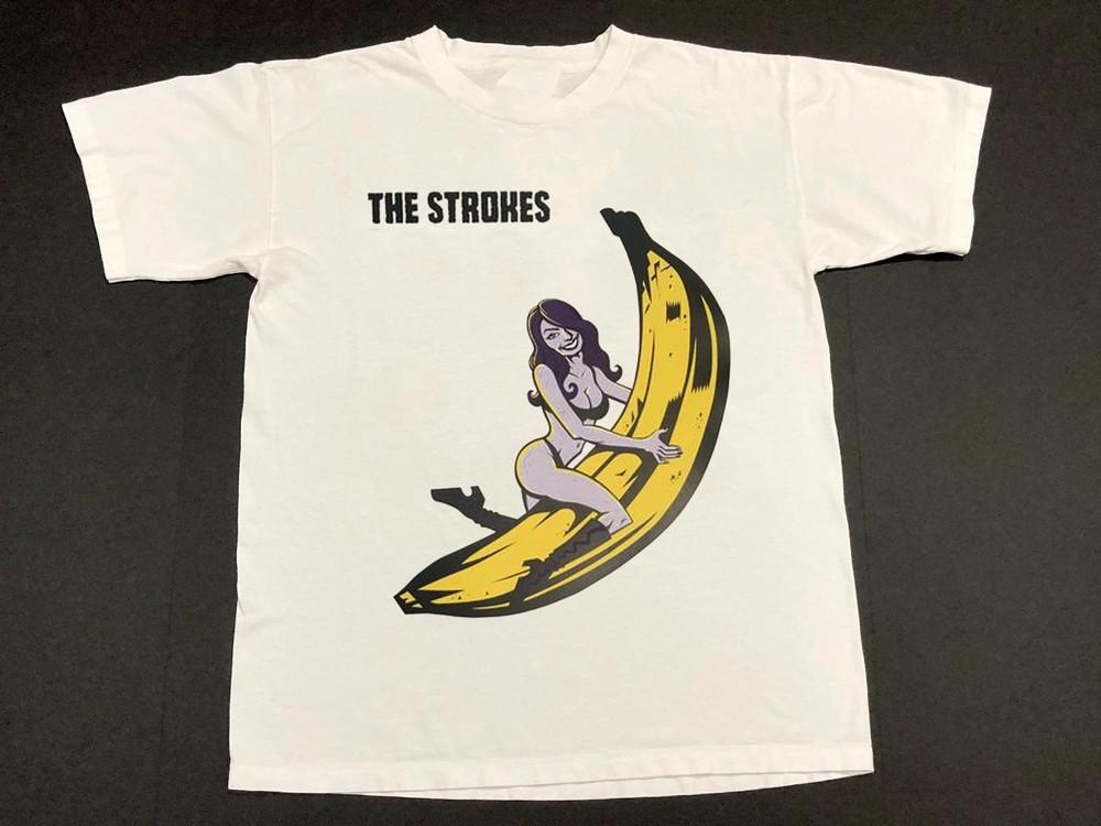 

Vinatge The Strokes Band Banana White S to 5XL Shirt LL925 Unisex T-Shirt L