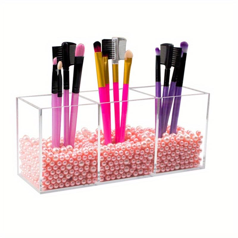 Transparent Brush Holder for Makeup Organizer Boxes Brush Containers Storage Box