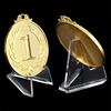 10/20/30Pcs Transparent Acrylic Coin Display Stand Trading Card Stand Commemorative Coin Mini Stand Badge Stand Ornament