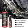 120ml Car Motorcycle Exhaust Pipe Rust Remover Exhaust Pipe Cleaner Agent with Rubber Gloves Brush Auto Maintenance Tool Set