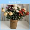 Silk Lotus Realistic Bouquet For Wedding Home Office Flower Gift Decoration