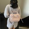 Niche Handheld Small Square Bag Women's 2025 New Trendy Fashion Backpack Simple Casual Shoulder Crossbody Bag