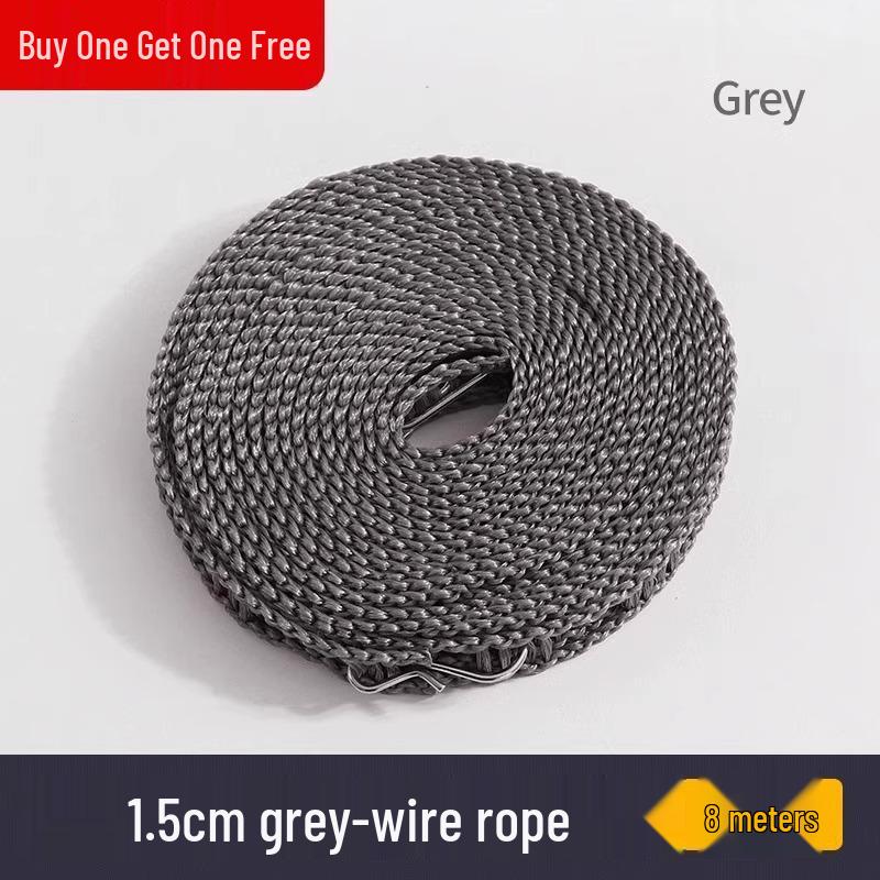 Windproof Non-Slip Clothes Drying Rope for Indoor/Outdoor Use