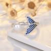 Simple Enamel Butterfly Ring Niche Girlfriend Temperament Star Pentagram Star Personalised Tide Jewelry Ring Retro Finger Ring