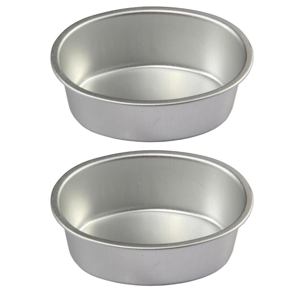 2 Stück Runde Form Käsekuchenform Antihaft Kuchenform Aluminium Kuchenform Brotlaibform Form zum Backen im Ofen Langlebig