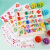 Math Toddler Bead Clip Toy For Fine Motor Development Educational Gift Play