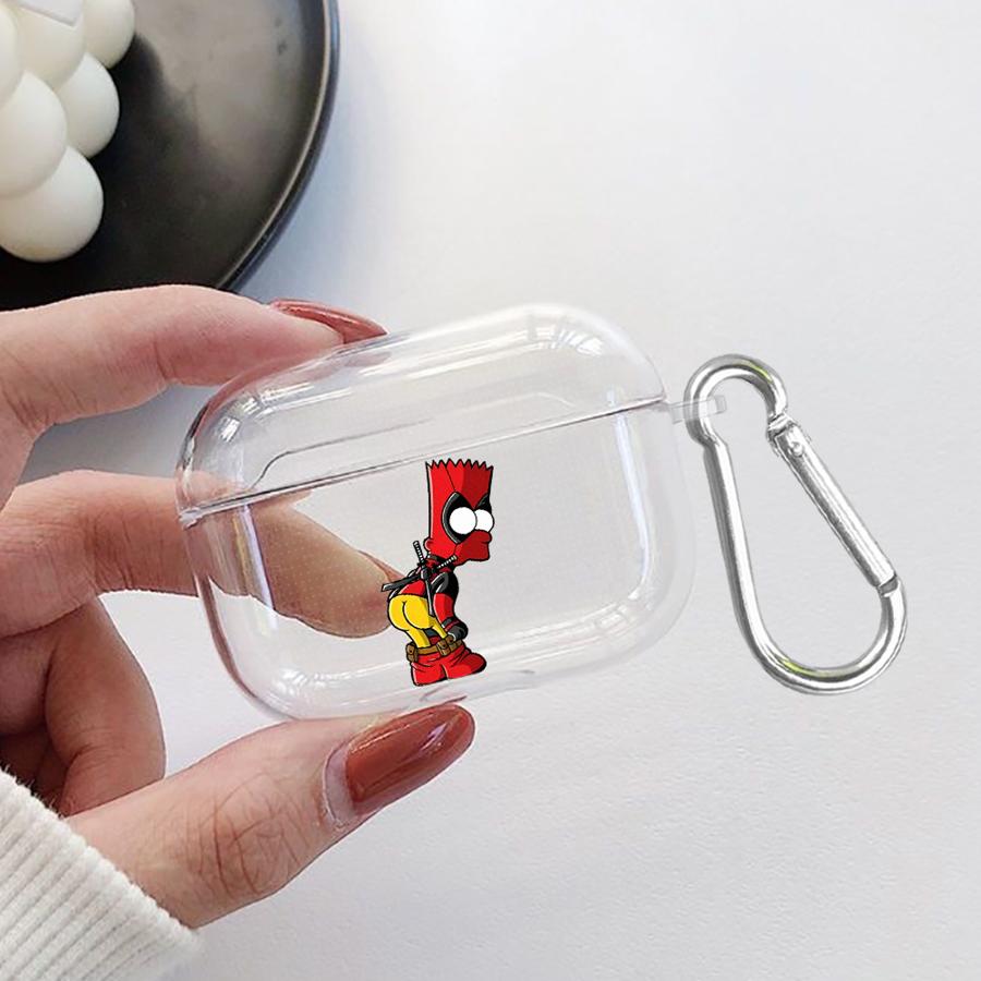 Funny The Simpsons Clear Earphone Cases Cover Case For Airpods 4 Pro2 1 Pro3 3 2 Pro