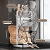 Brangdy 304 Stainless Steel Pot Lid & Cutting Board Organizer