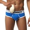 New men's pure cotton cup hip panties, sexy fashion butt padded trendy men's briefs