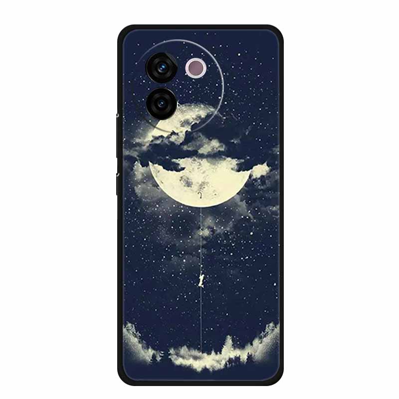 For Vivo V30e Case Popular Black Silicone Soft Back Cover Case For Vivo V30e Phone Case Cover V 30 e V 30e V30 e Coque Funda Bag