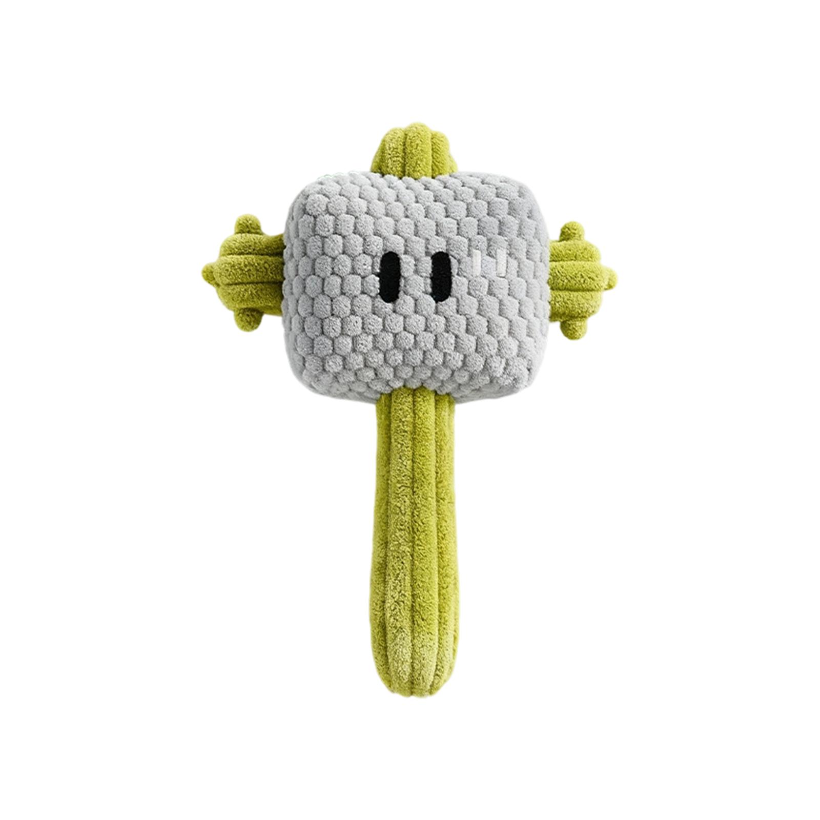 

Pet Plush Hammer Toy For Self-entertainment, Boredom Relief, Teeth Grinding, Resistance, With A Plush Rope Knot And Sound Function, Suitable For Puppy One Size зелений
