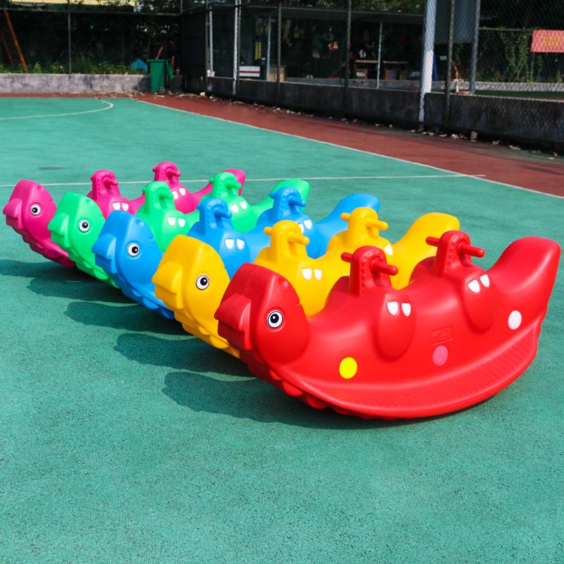 Thickened Plastic Animal Kindergarten See-Saw Children's Play Equipment Home Use Large Size Double Person See-Saw for Kids