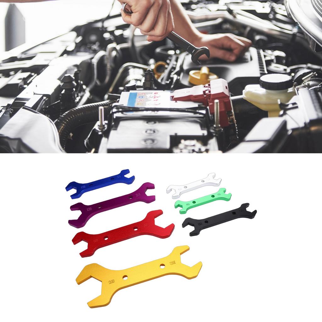  7PCS Double Ended AN Wrench Set Aluminum Alloy Spanner Tool for AN3 To AN20 Fittings 