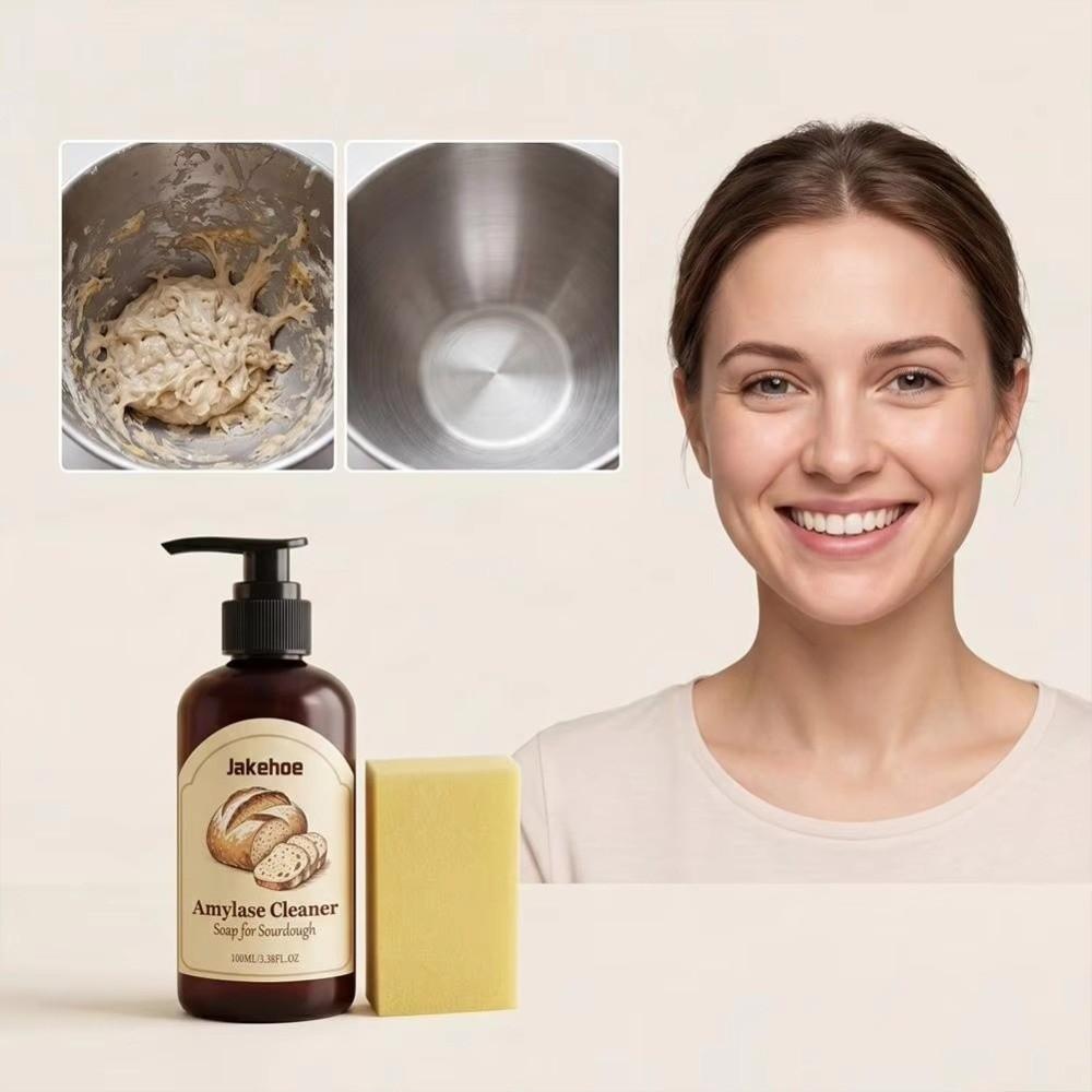 100ML Dough Dissolving Agent Dough Residue Remove Sourdough Enzyme Soap  for Kitchen